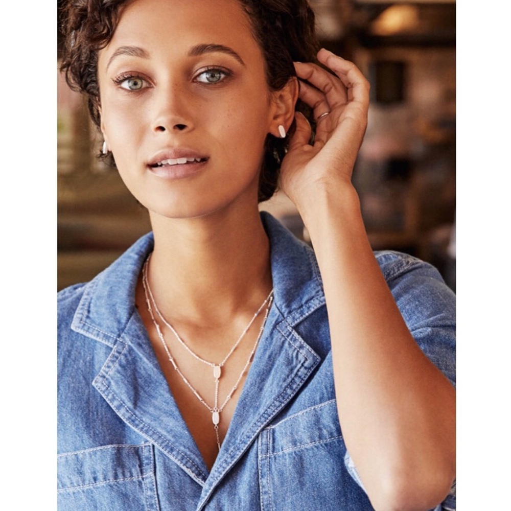 Kendra Scott Adelia Y necklace in Rose Gold